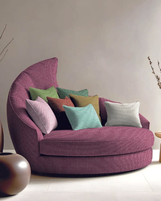 ALPINE textured upholstery cover room setting