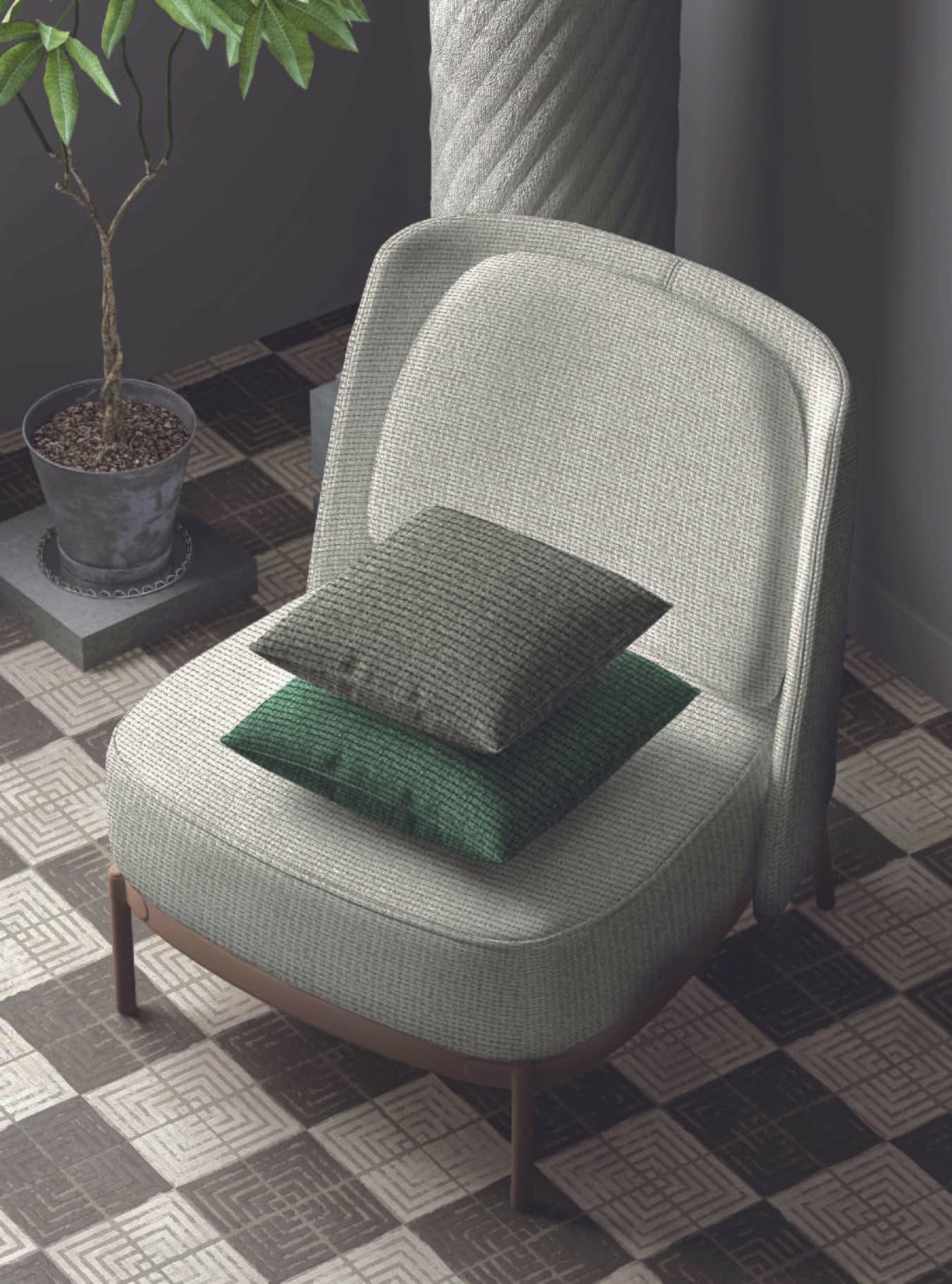 ALPINE drape and upholstery scene
