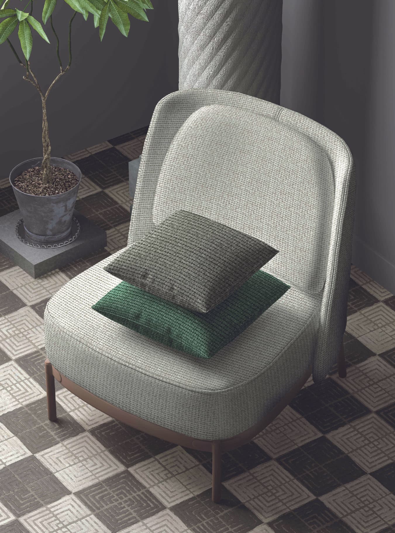 ALPINE drape and upholstery scene