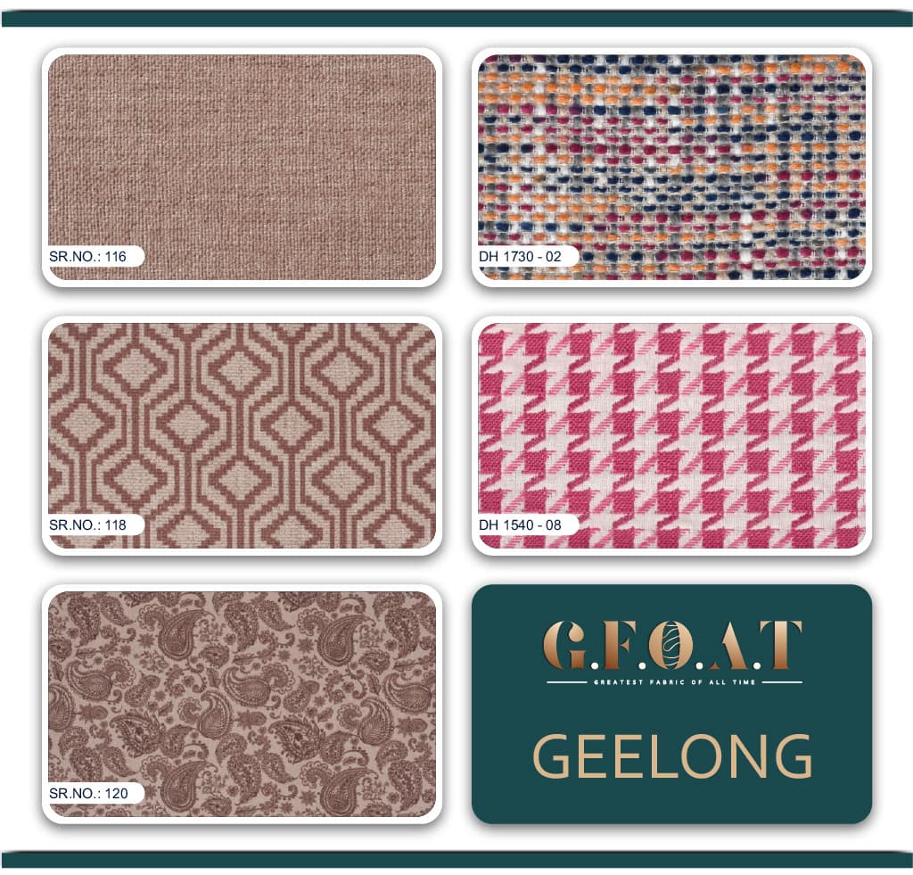 Geelong green room fabric setting