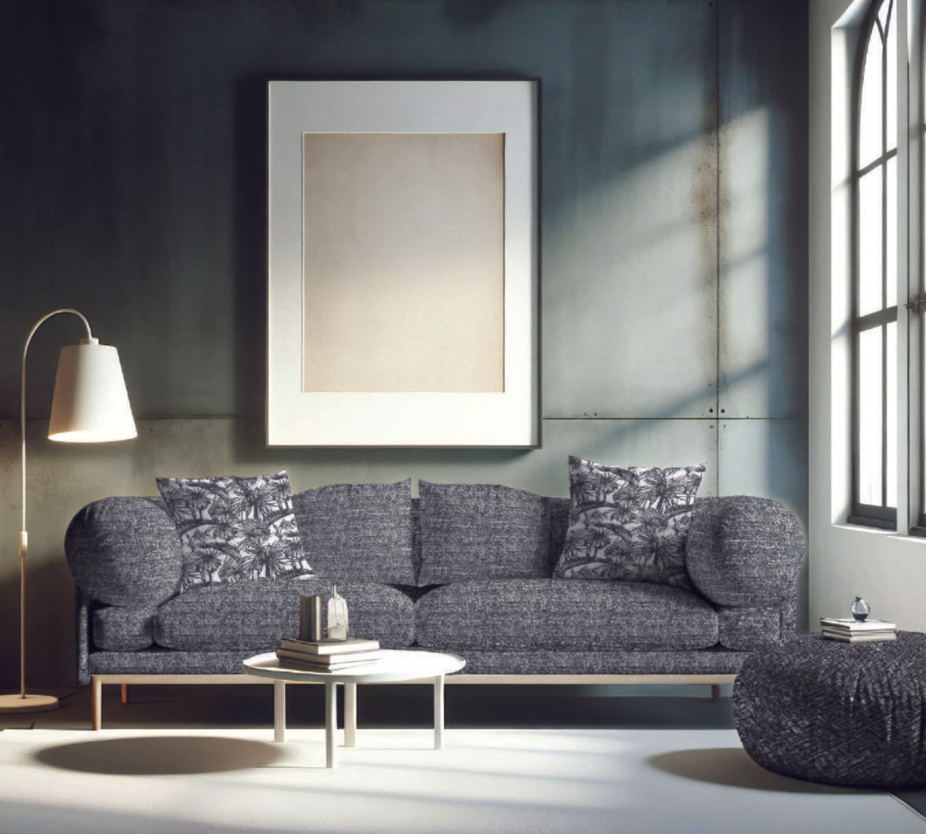 Pasham charcoal lounge room