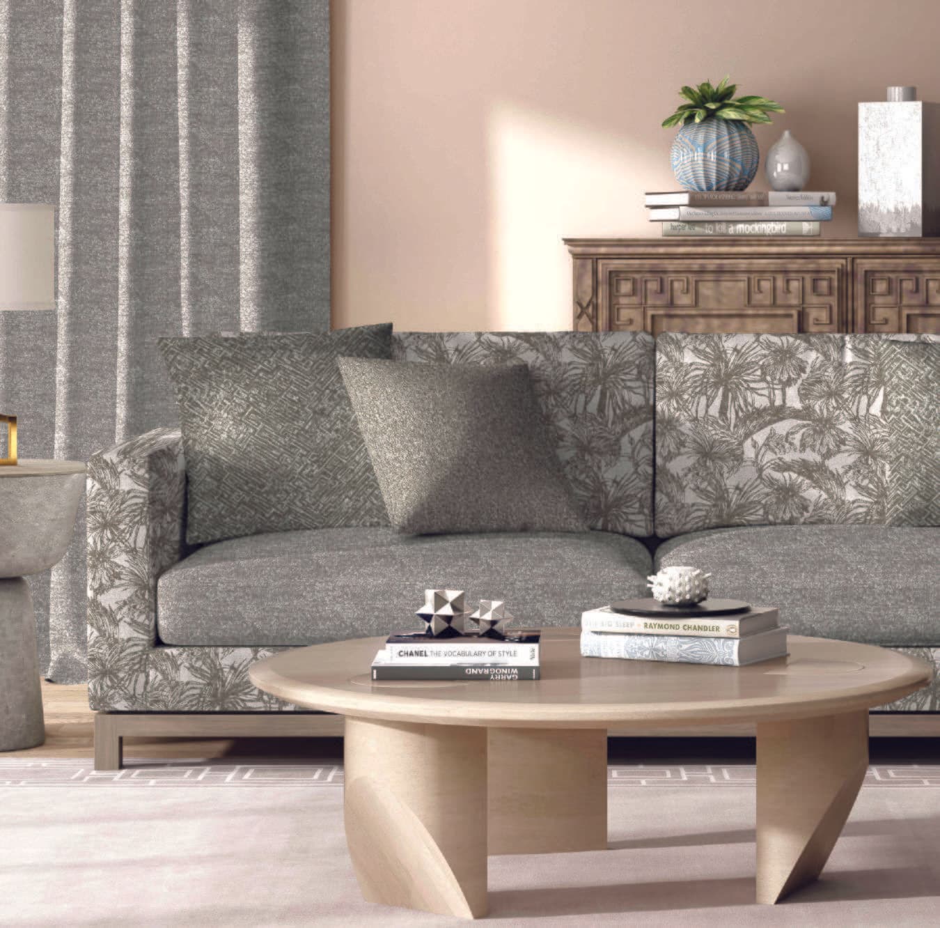 Pasham sofa close room scene