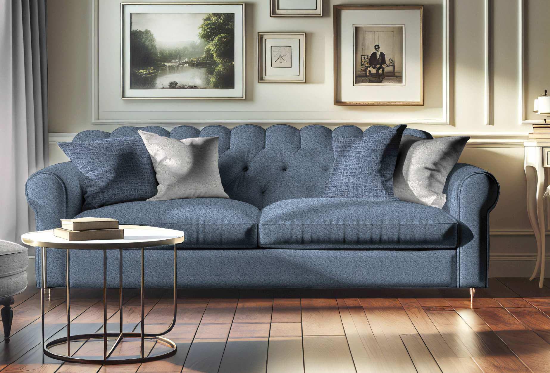 Pavas blue sofa setting