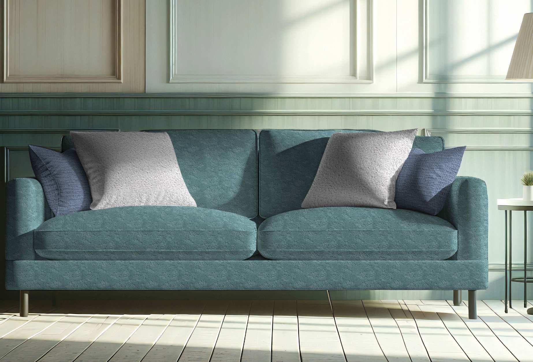 Pavas teal lounge fabric setting