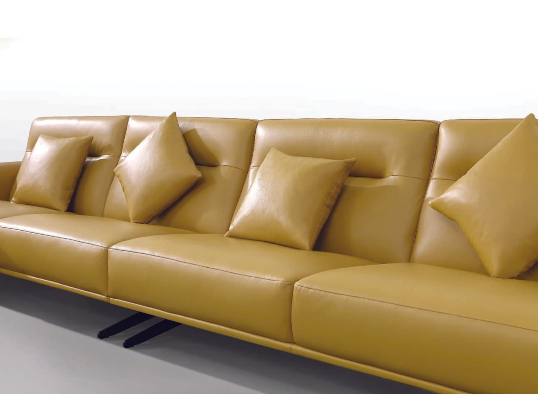 Sarang yellow sofa close scene