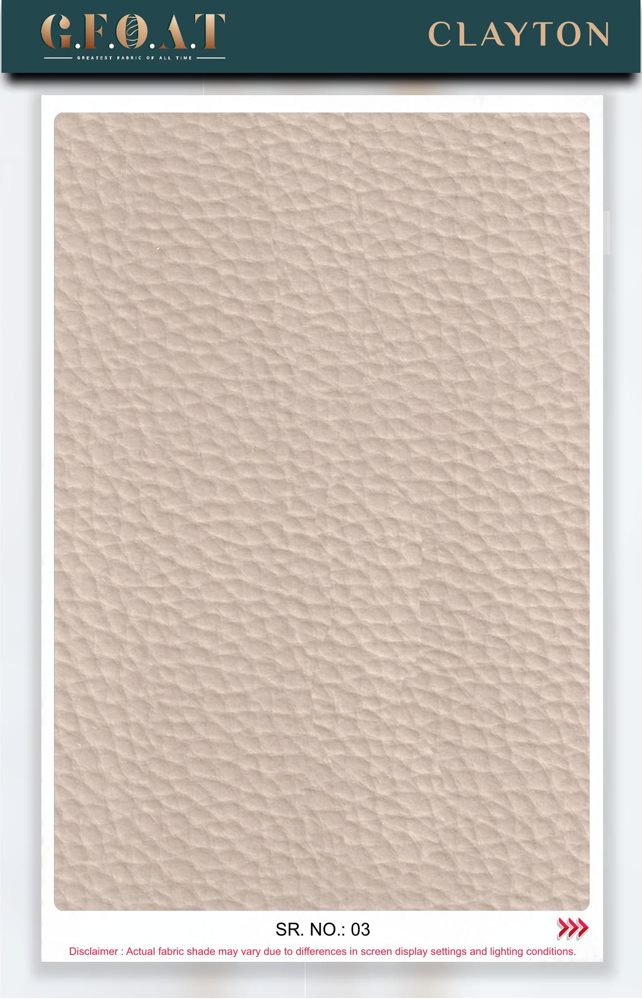 Clayton leatherette fabric board, serial 03