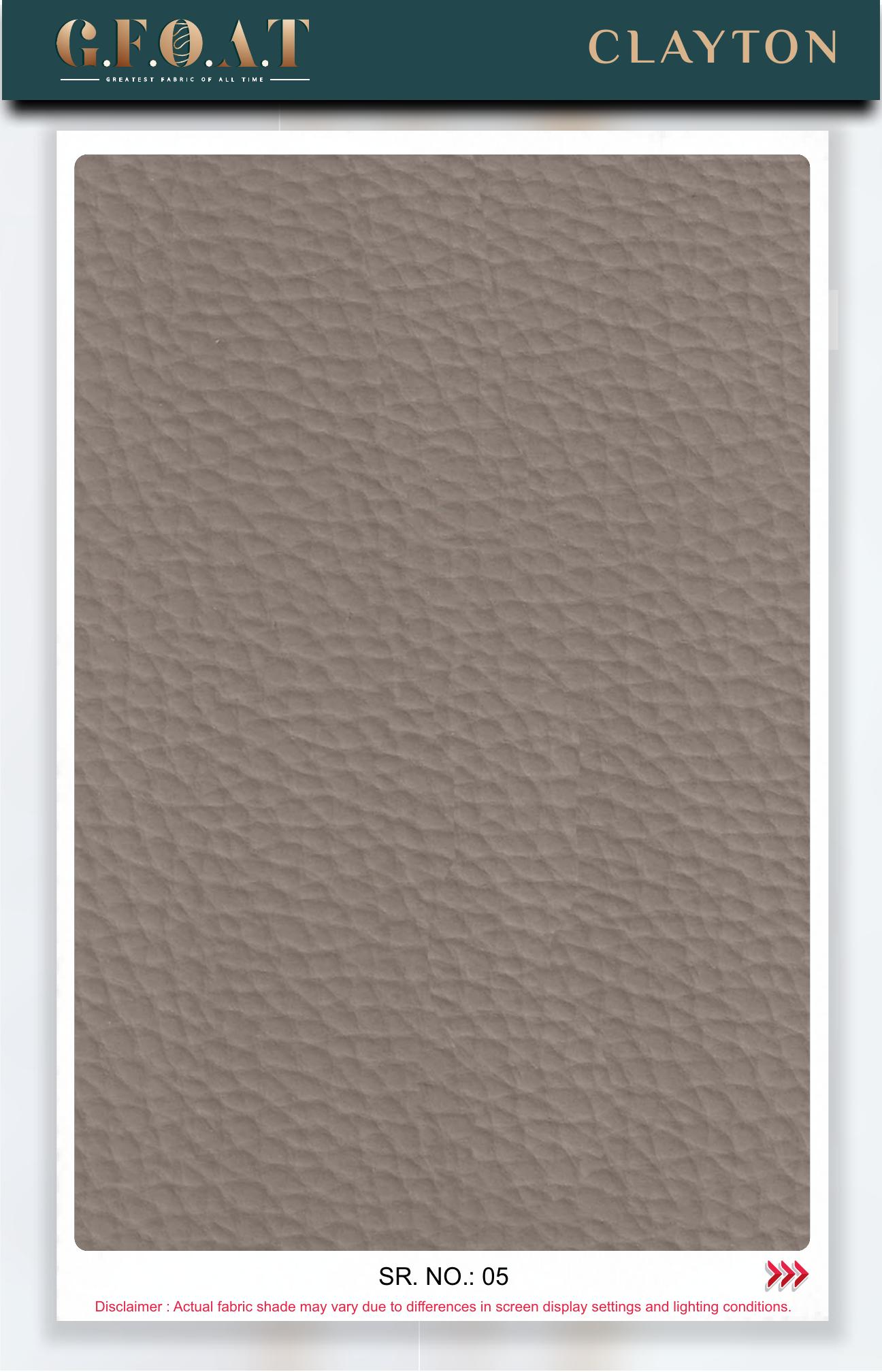 Clayton leatherette fabric board, serial 05