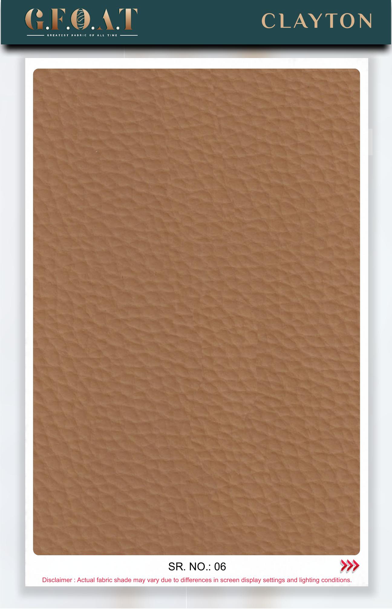 Clayton leatherette fabric board, serial 06