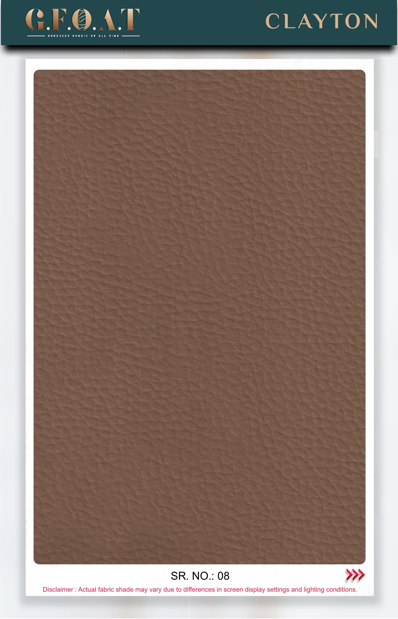 Clayton leatherette fabric board, serial 08