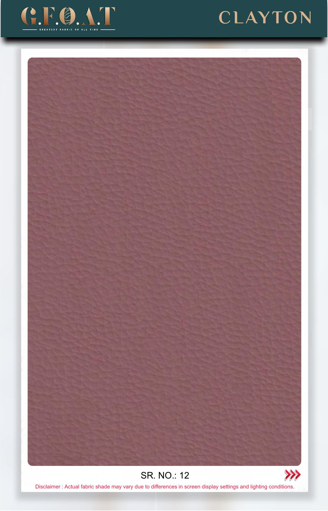 Clayton leatherette fabric board, serial 12