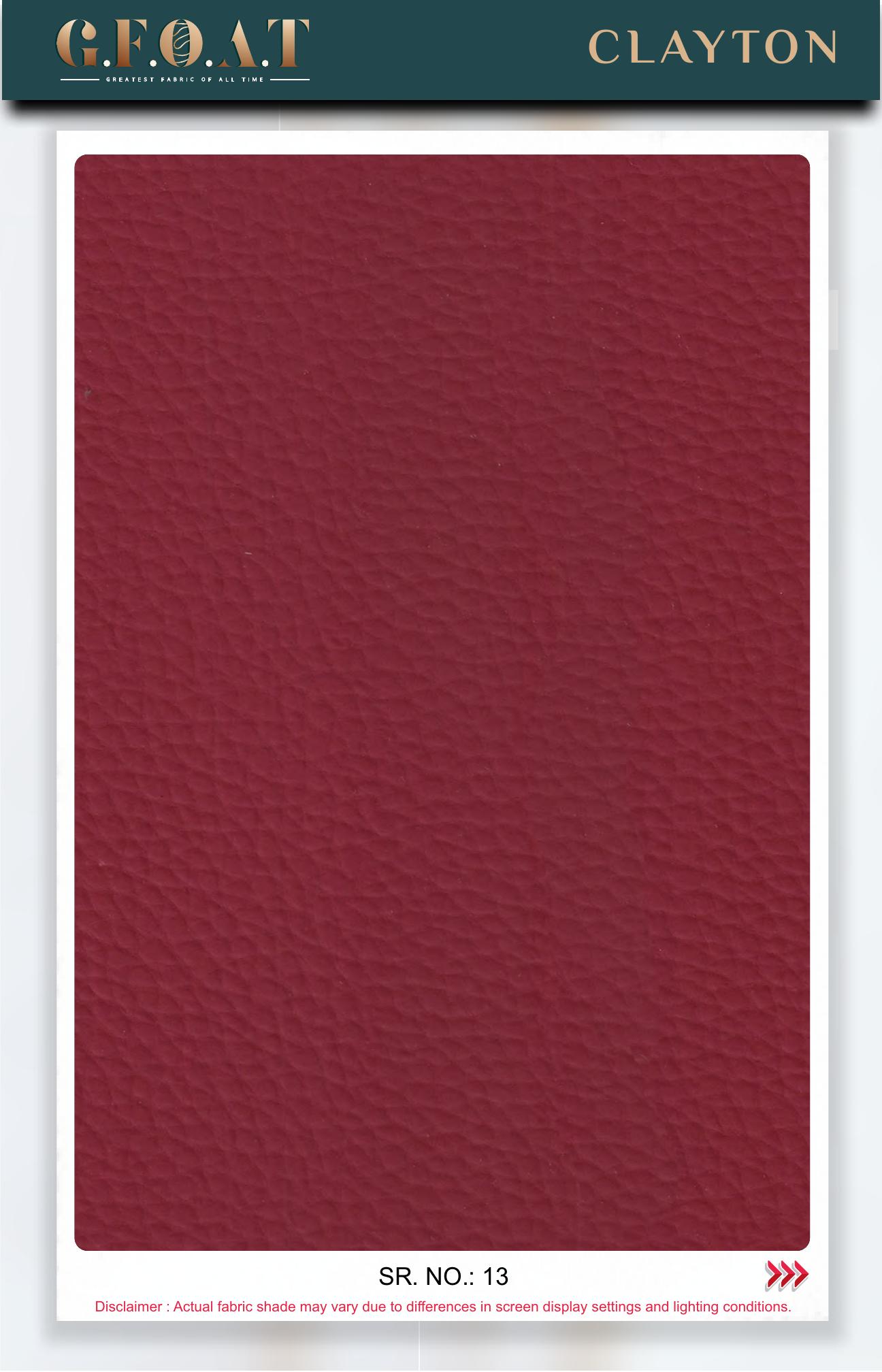 Clayton leatherette fabric board, serial 13