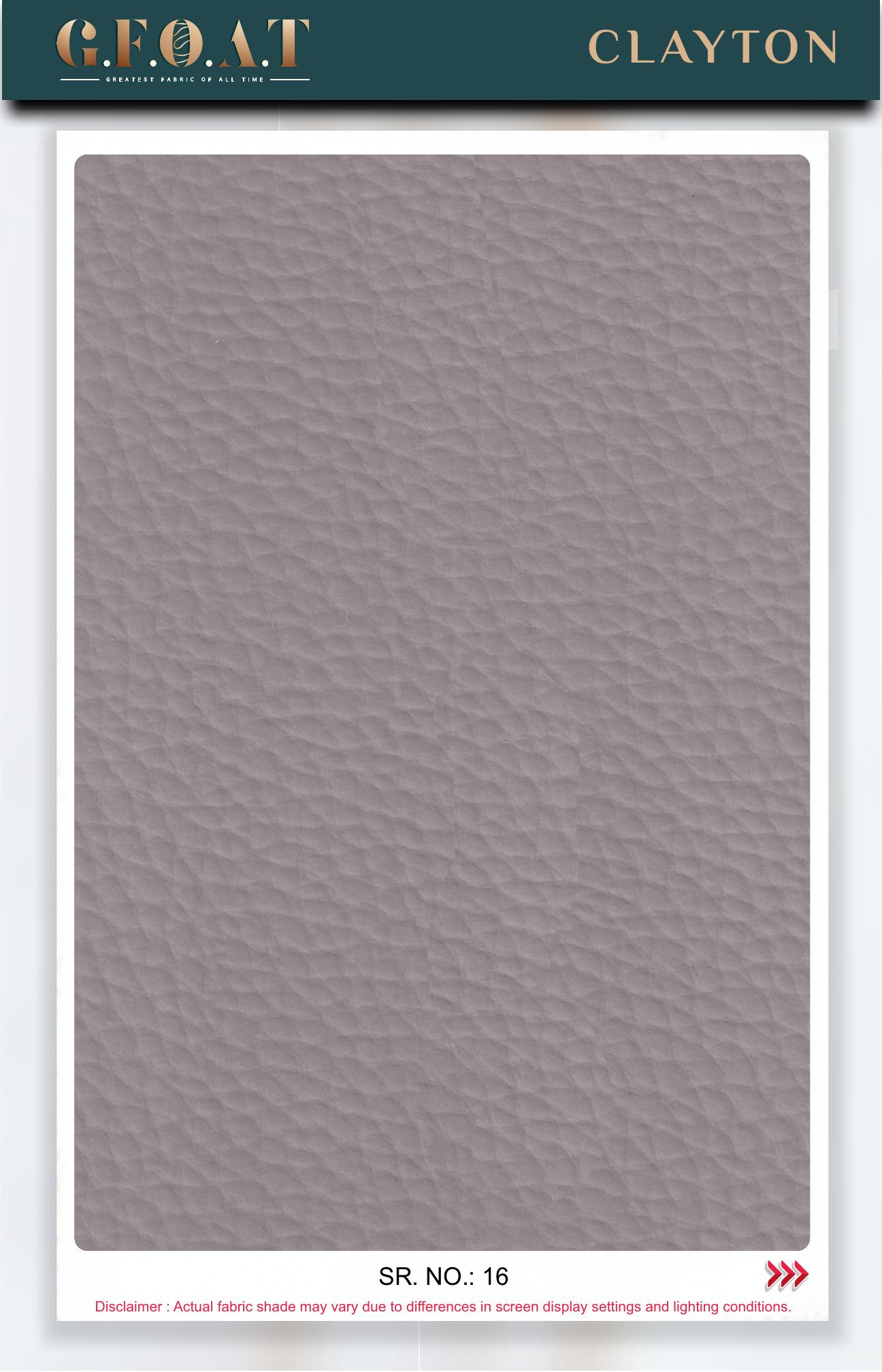 Clayton leatherette fabric board, serial 16
