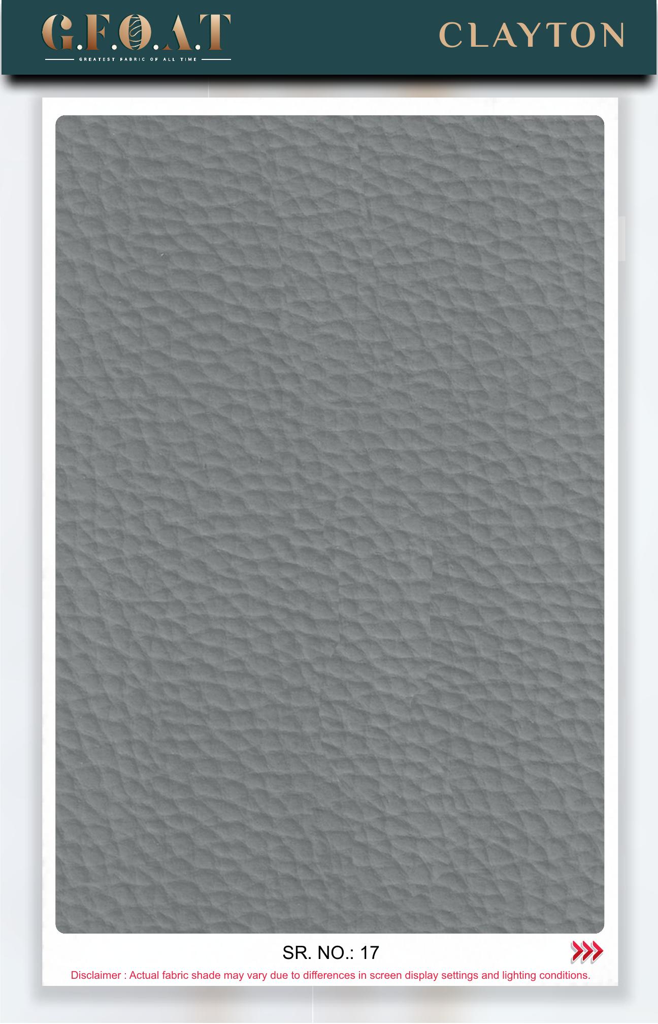 Clayton leatherette fabric board, serial 17