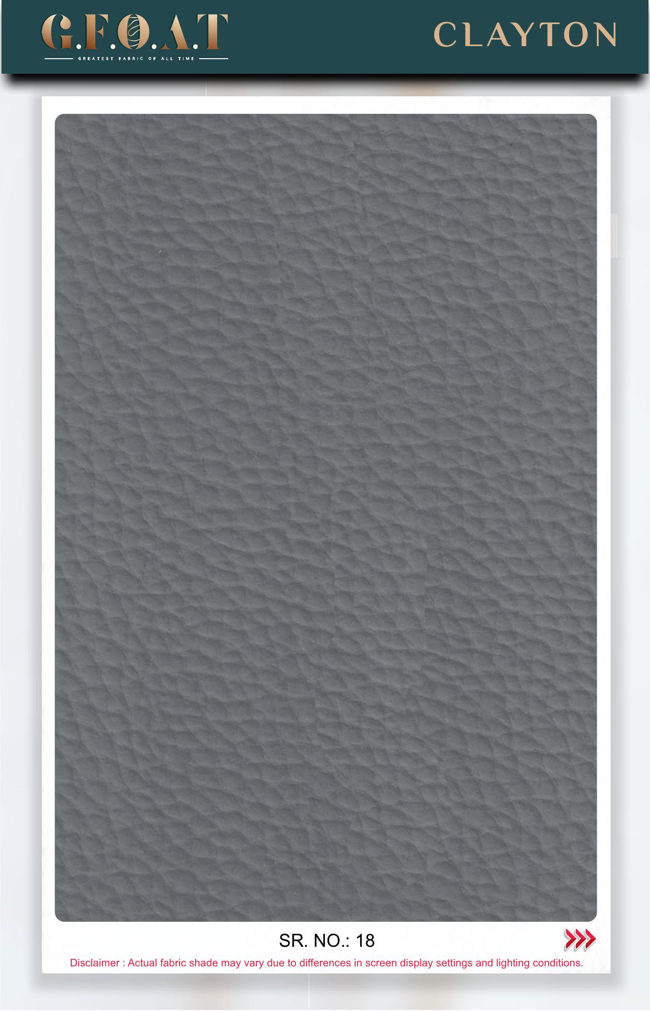 Clayton leatherette fabric board, serial 18