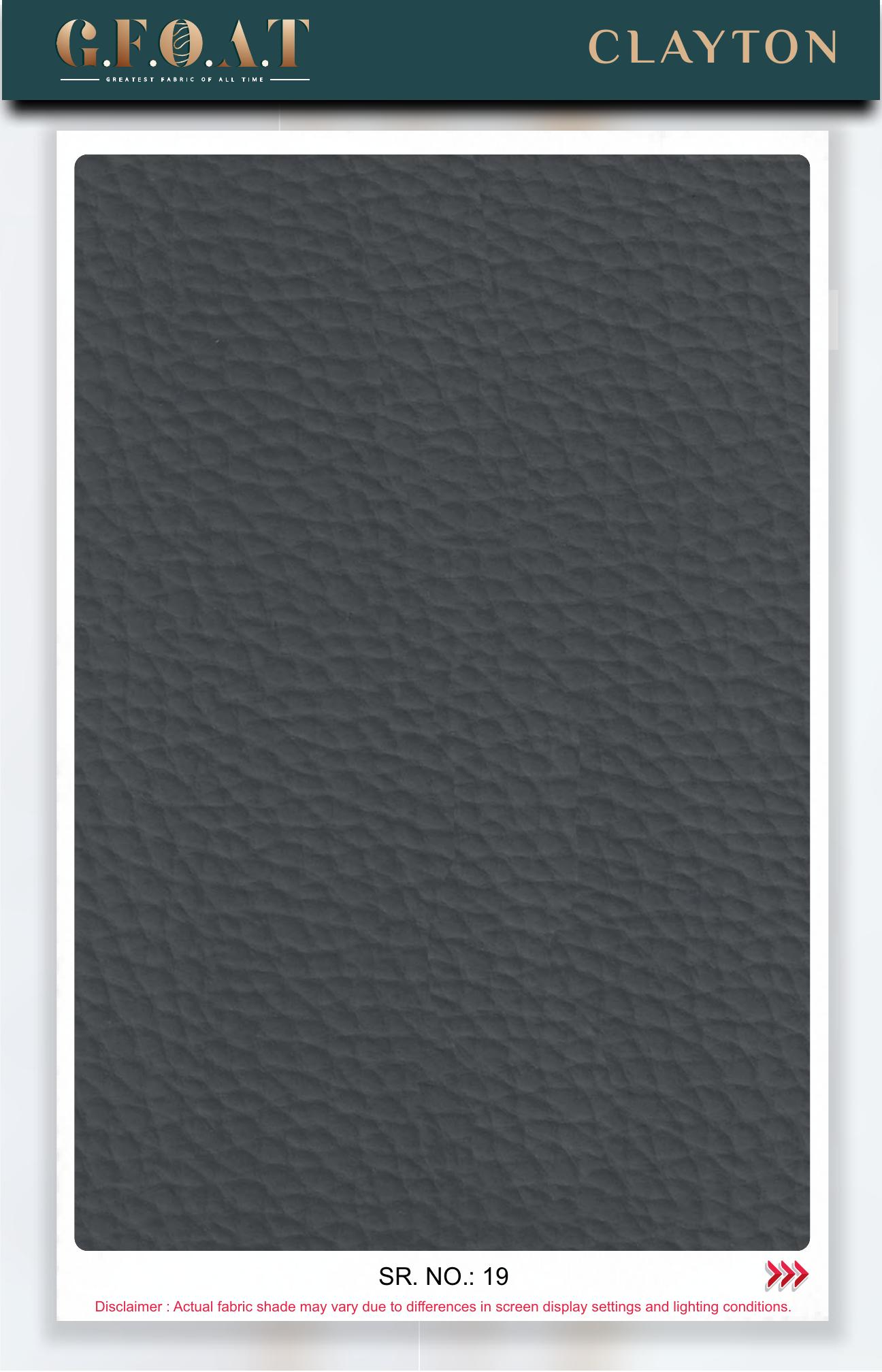 Clayton leatherette fabric board, serial 19