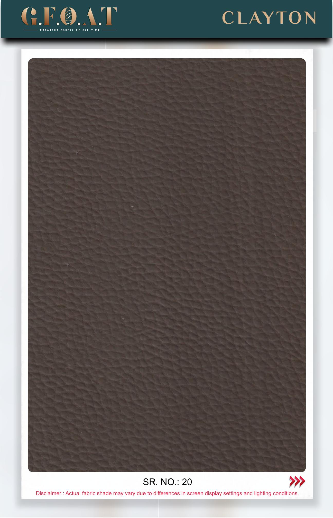 Clayton leatherette fabric board, serial 20