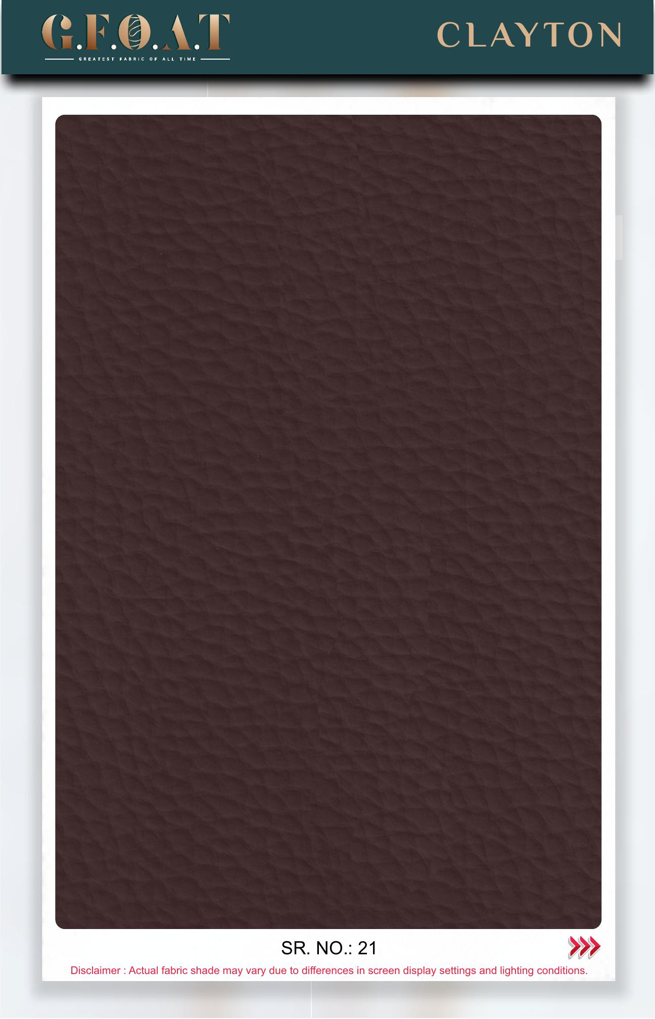 Clayton leatherette fabric board, serial 21