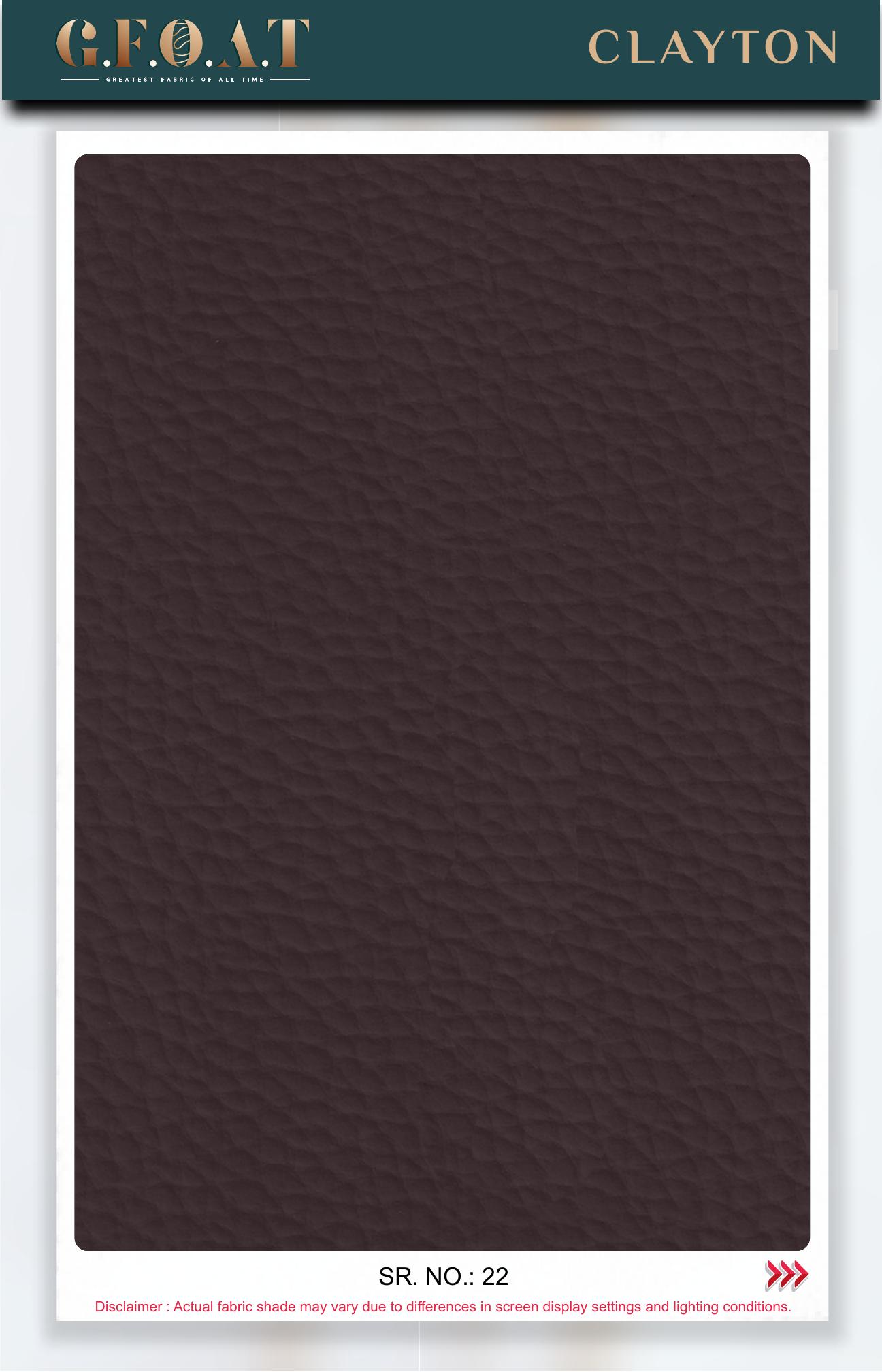 Clayton leatherette fabric board, serial 22