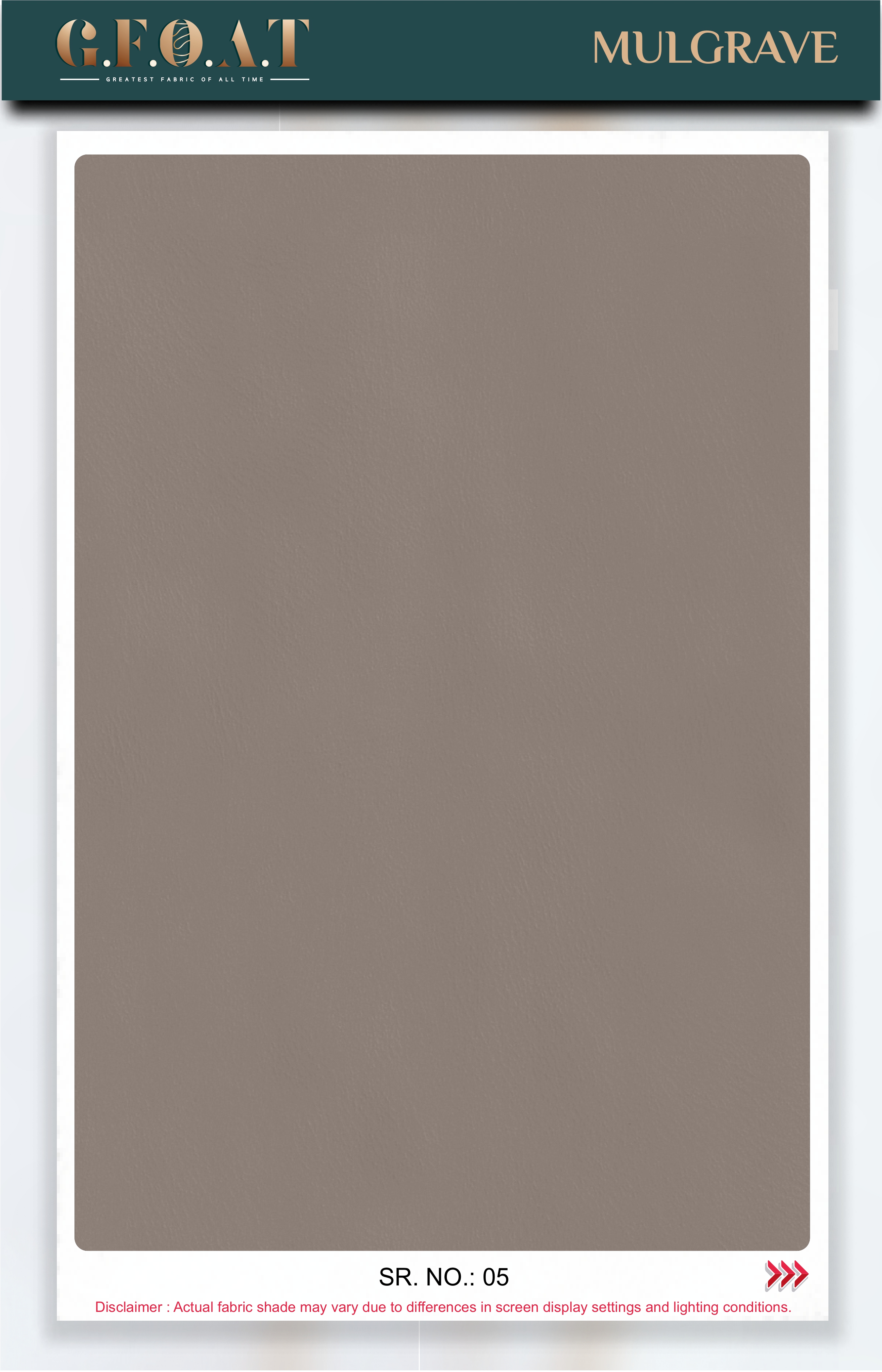 Mulgrave leatherette fabric board, serial 05