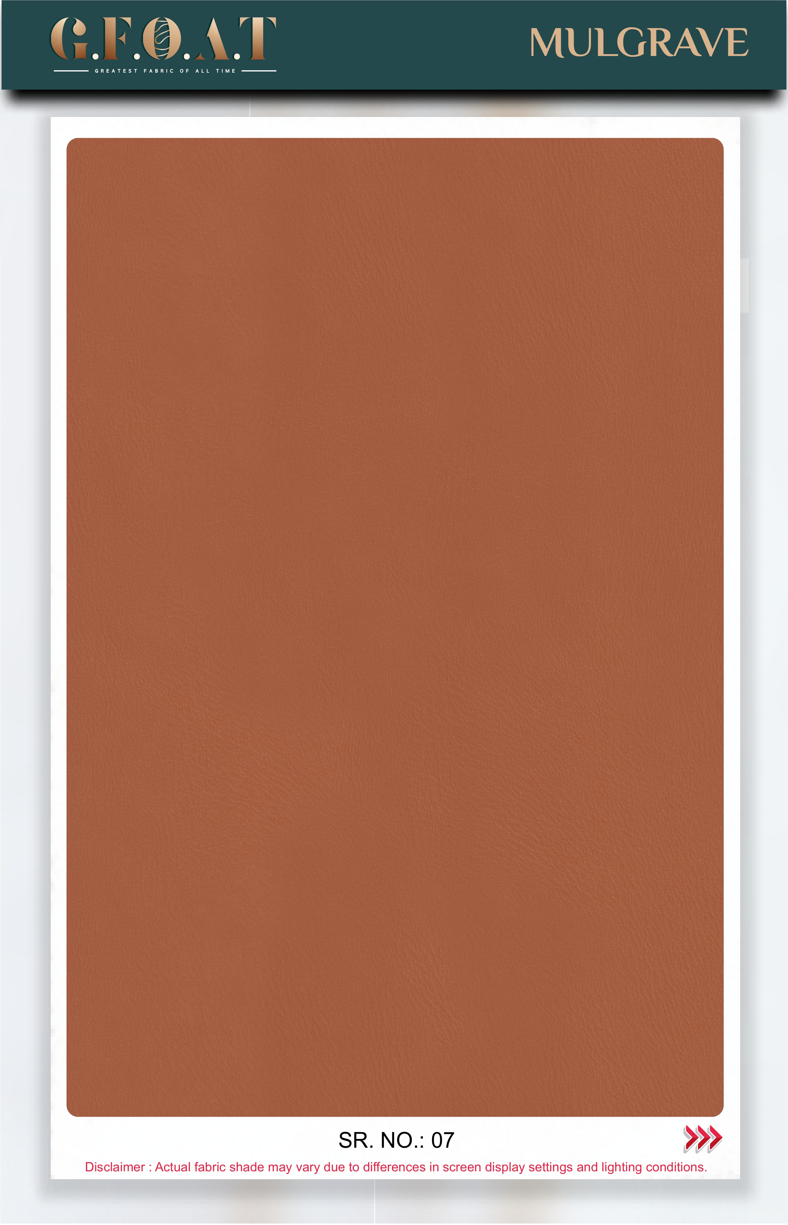 Mulgrave leatherette fabric board, serial 07