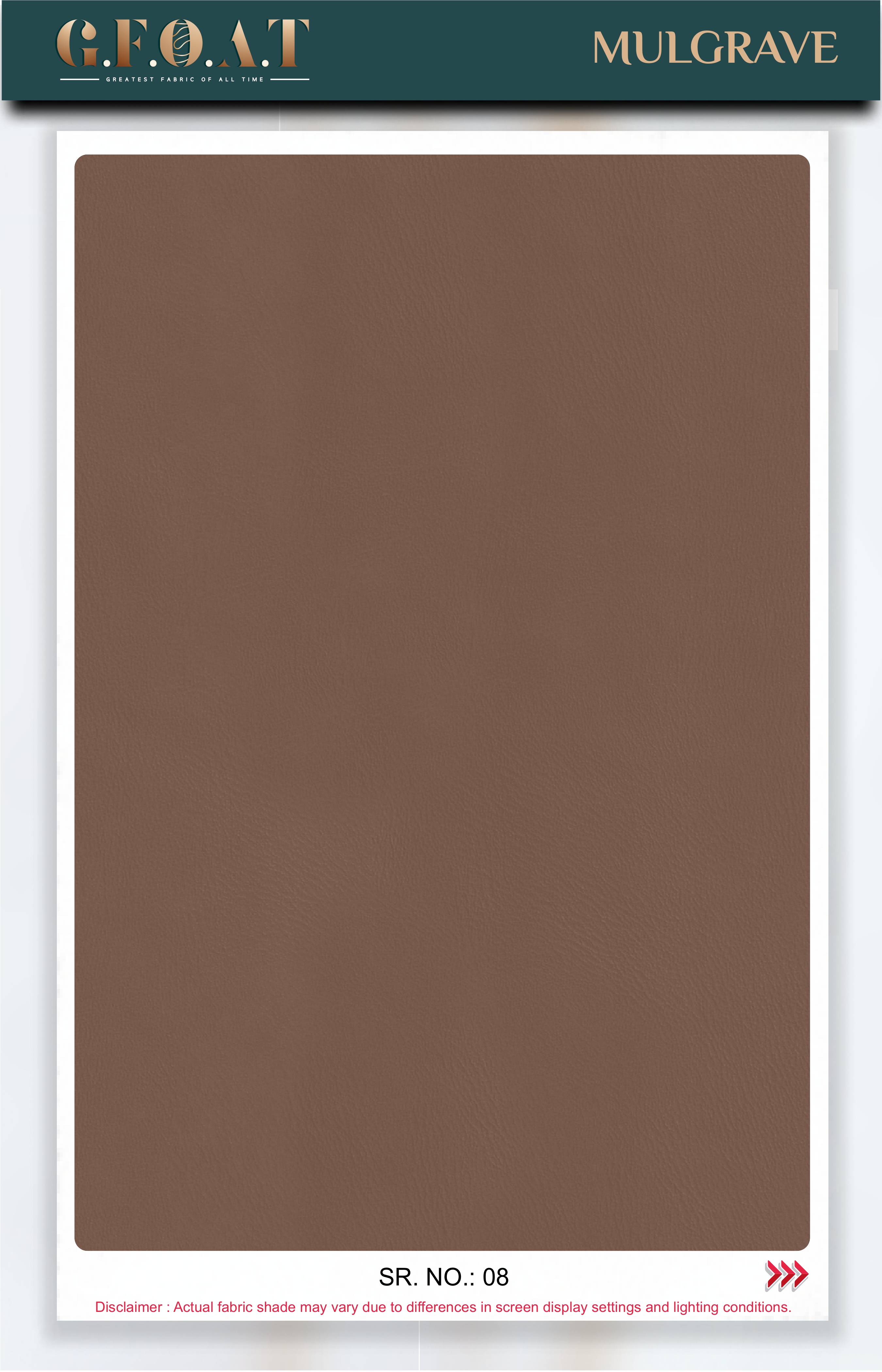 Mulgrave leatherette fabric board, serial 08