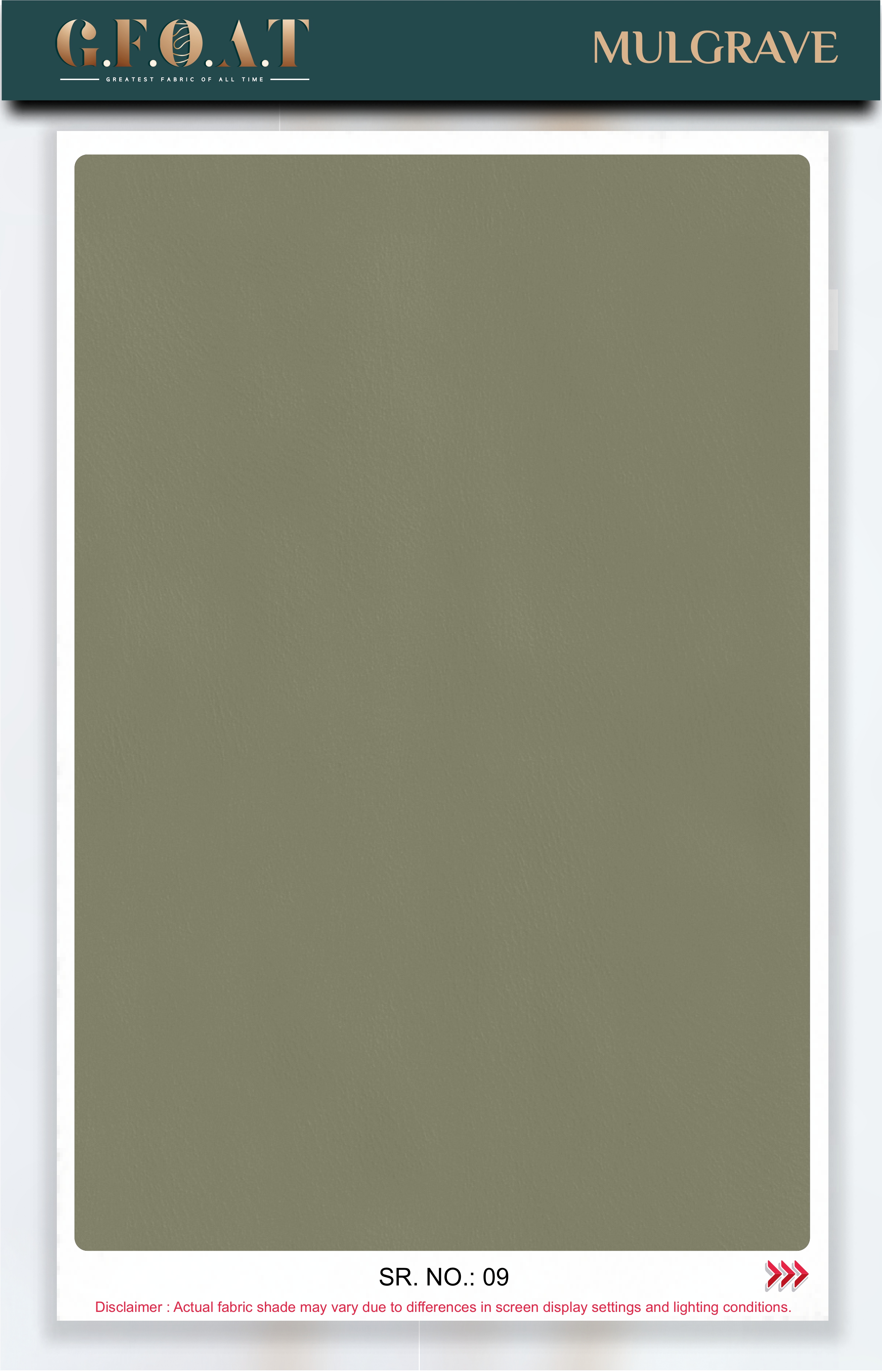 Mulgrave leatherette fabric board, serial 09