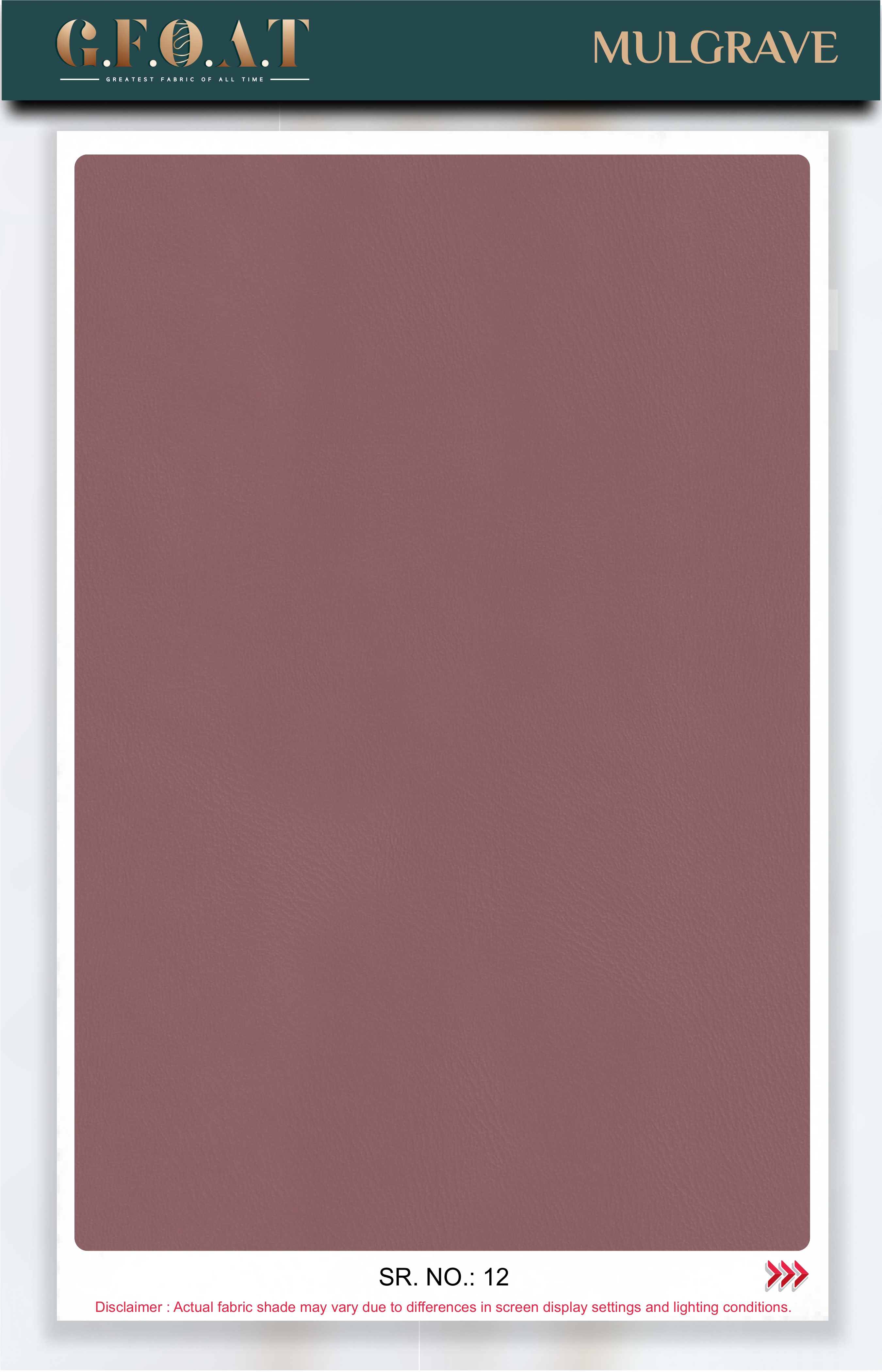 Mulgrave leatherette fabric board, serial 12