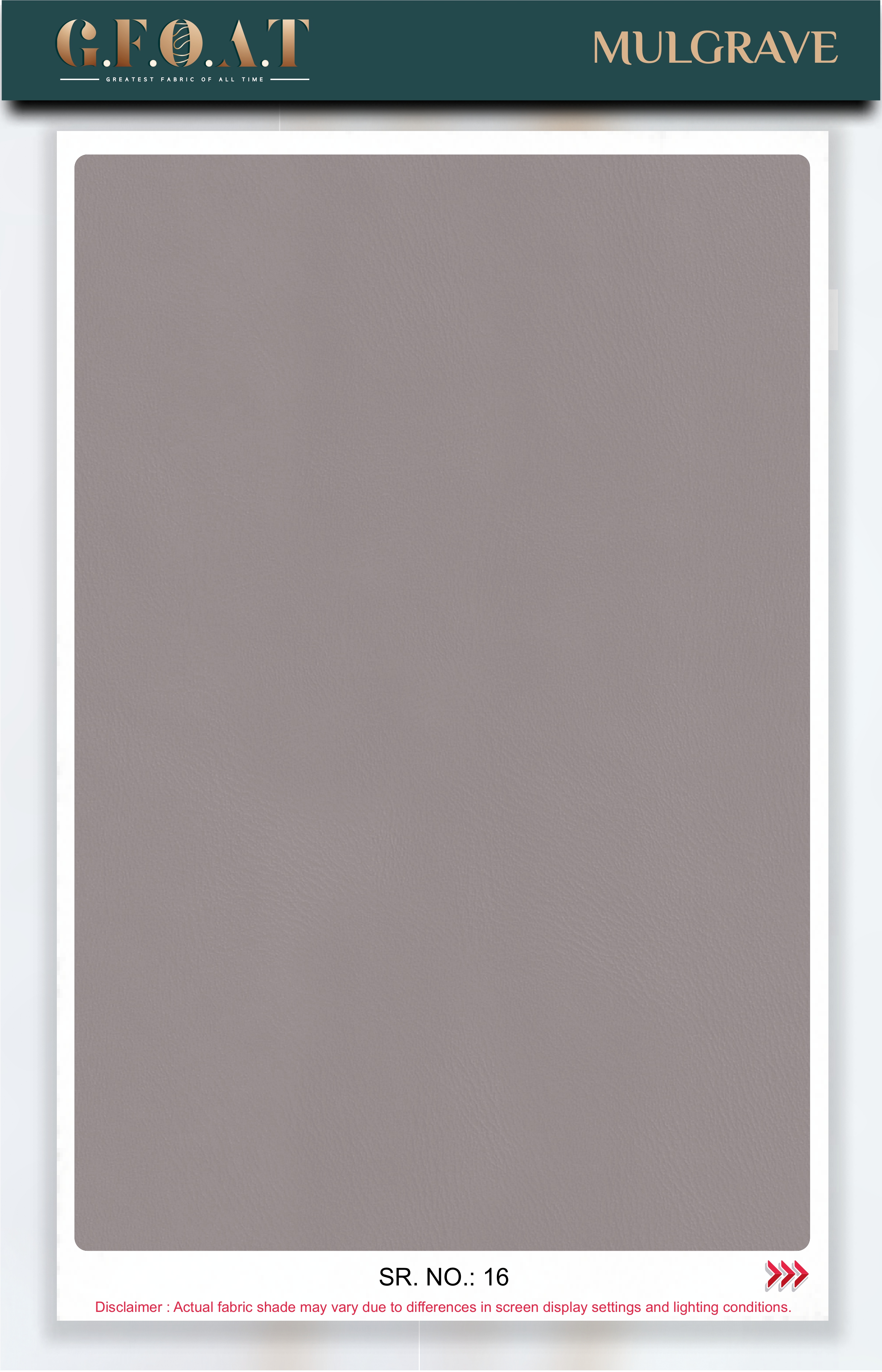 Mulgrave leatherette fabric board, serial 16