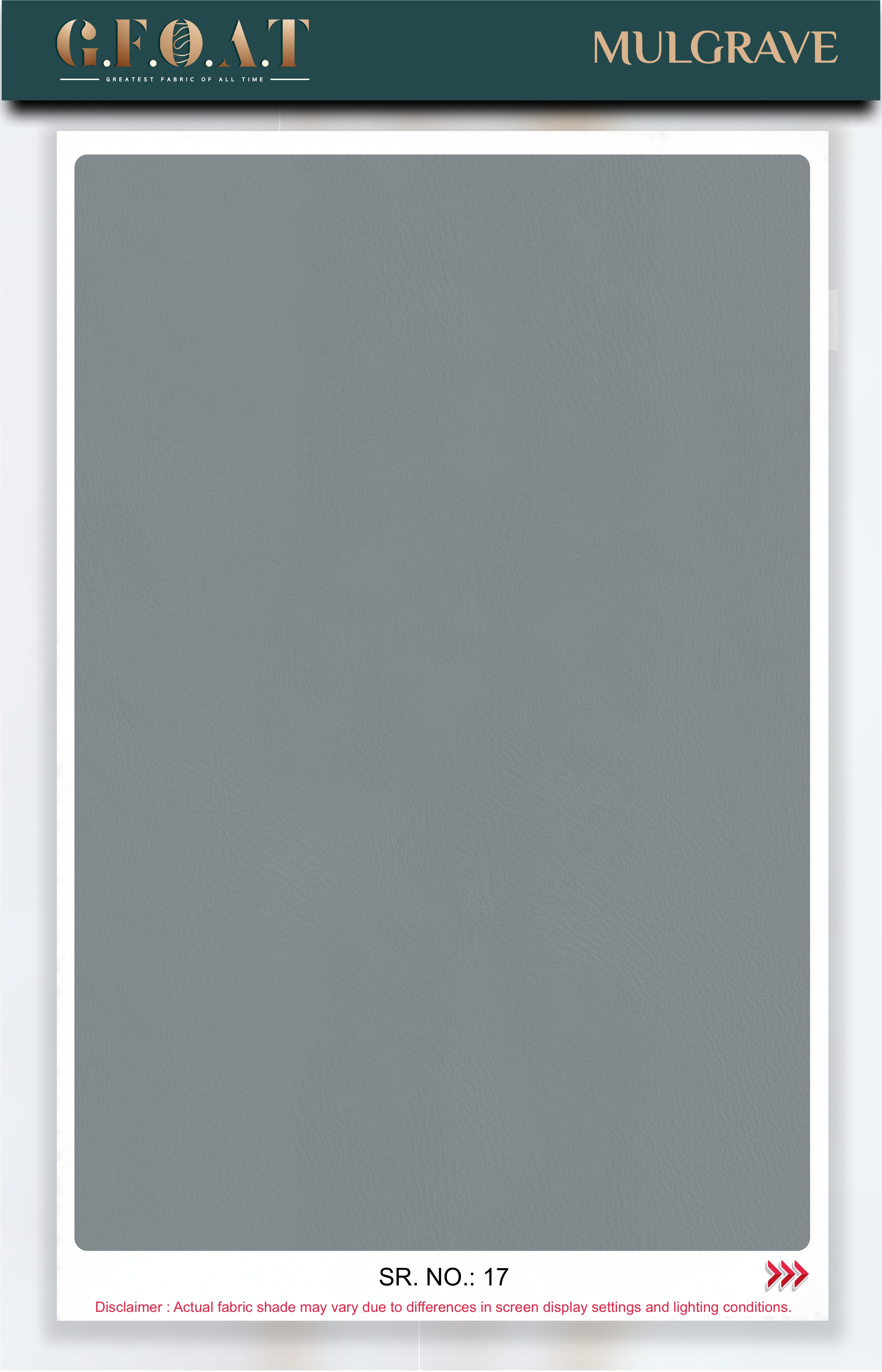 Mulgrave leatherette fabric board, serial 17