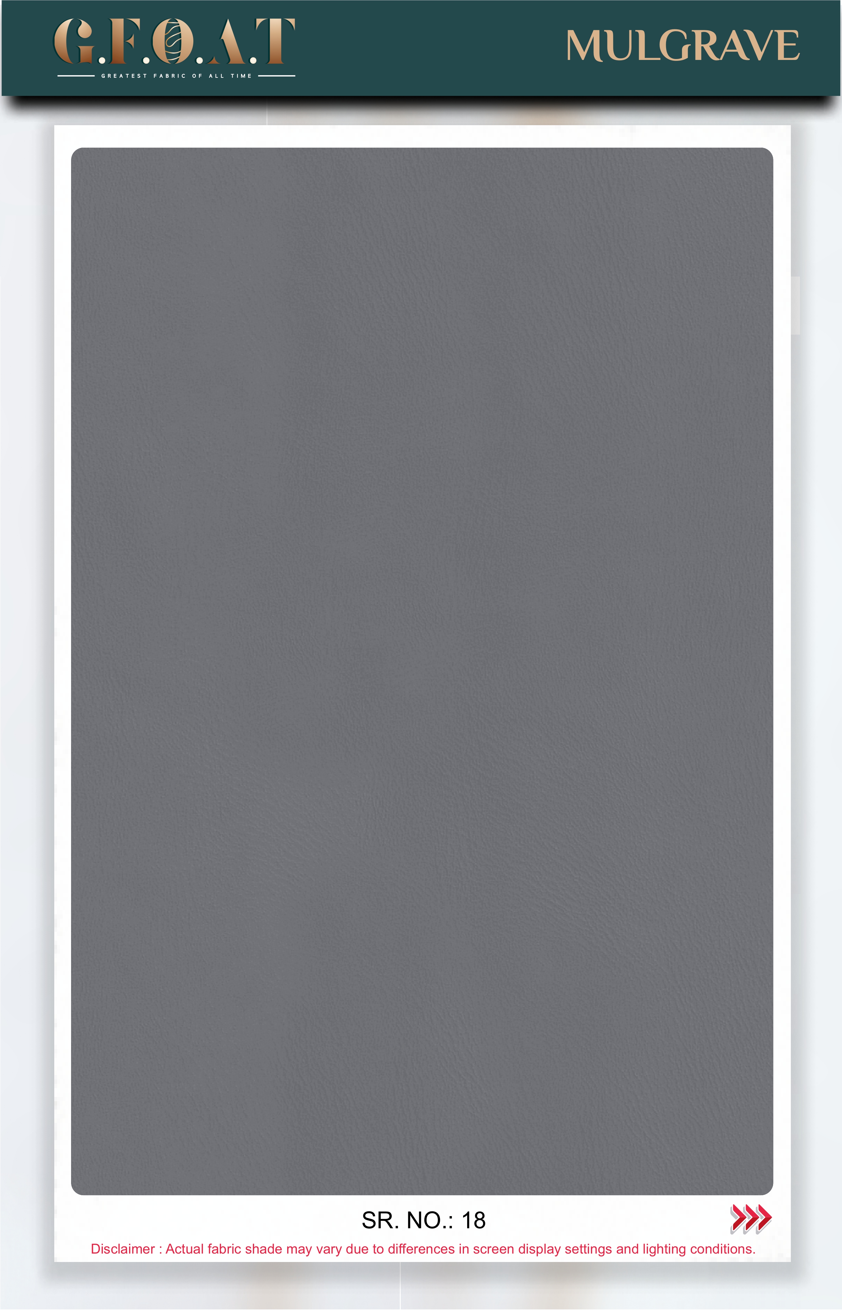 Mulgrave leatherette fabric board, serial 18