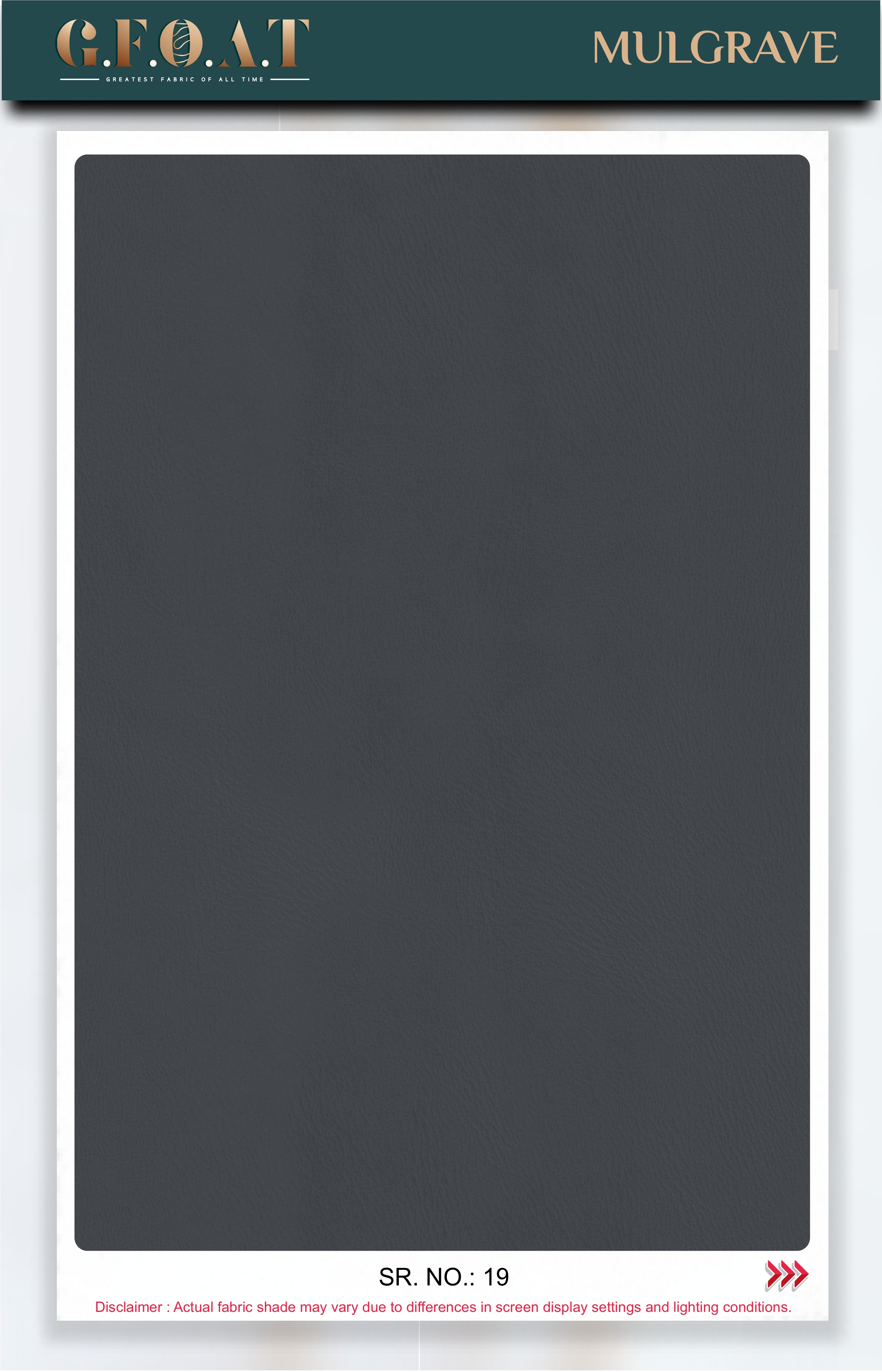 Mulgrave leatherette fabric board, serial 19