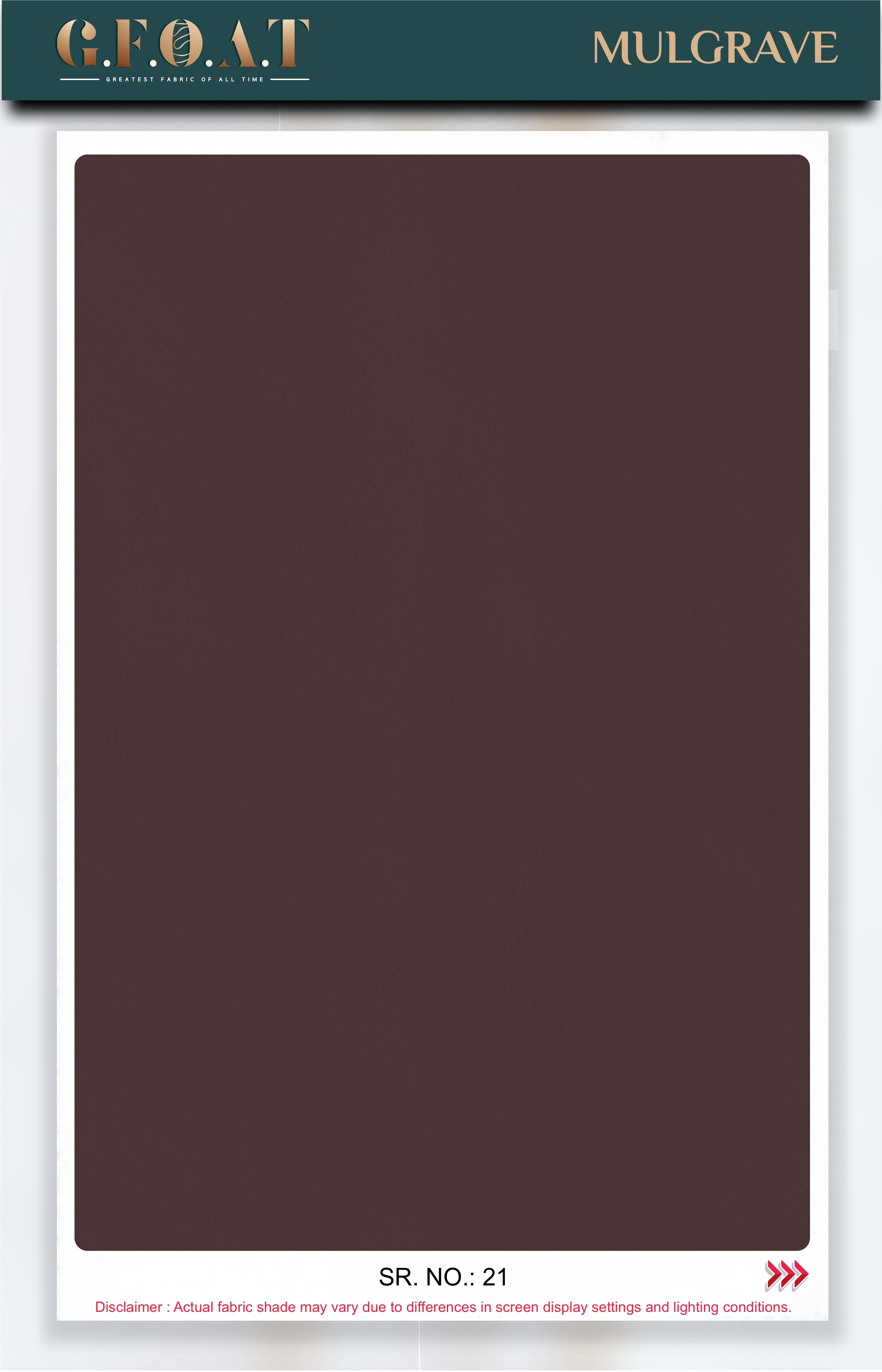 Mulgrave leatherette fabric board, serial 21