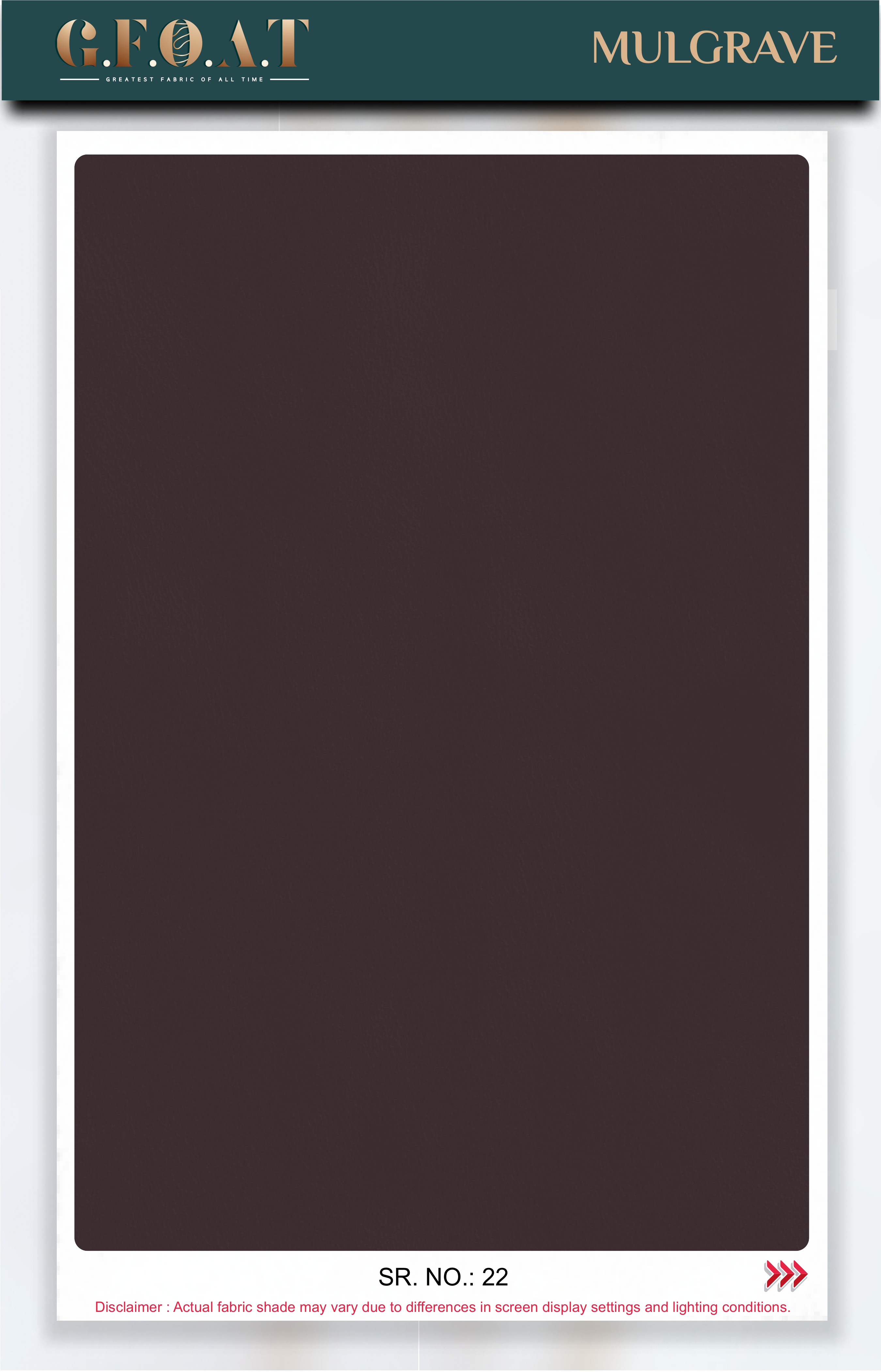 Mulgrave leatherette fabric board, serial 22