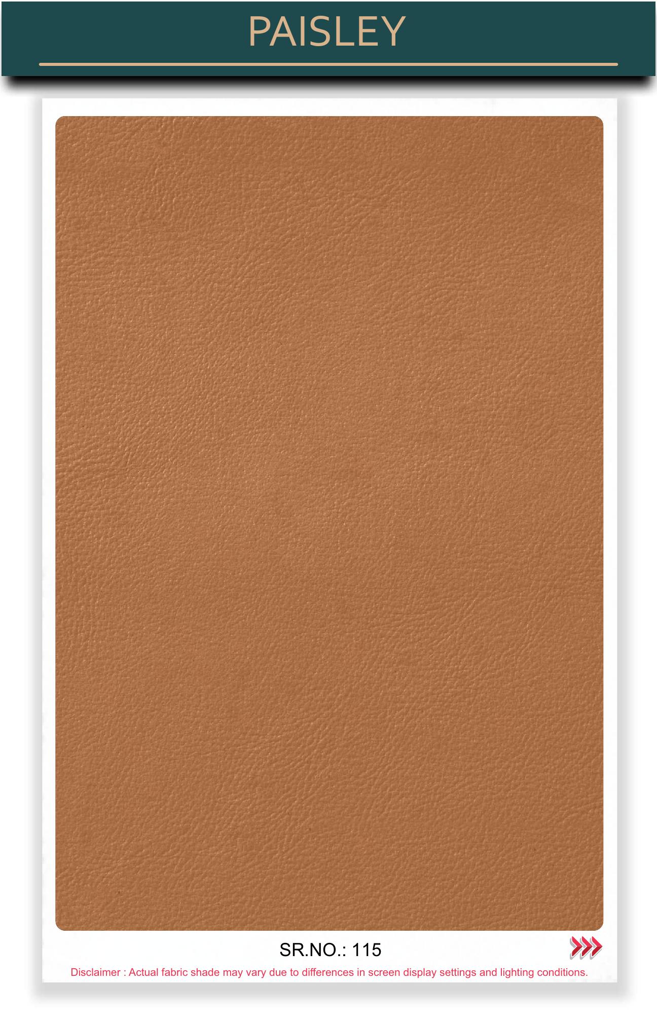 Paisley leather-touch fabric board, serial 115