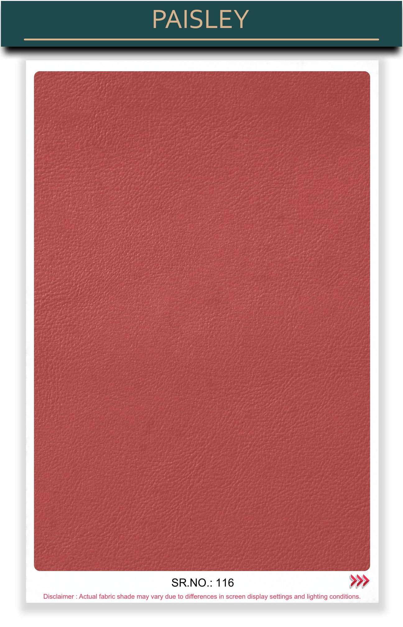Paisley leather-touch fabric board, serial 116