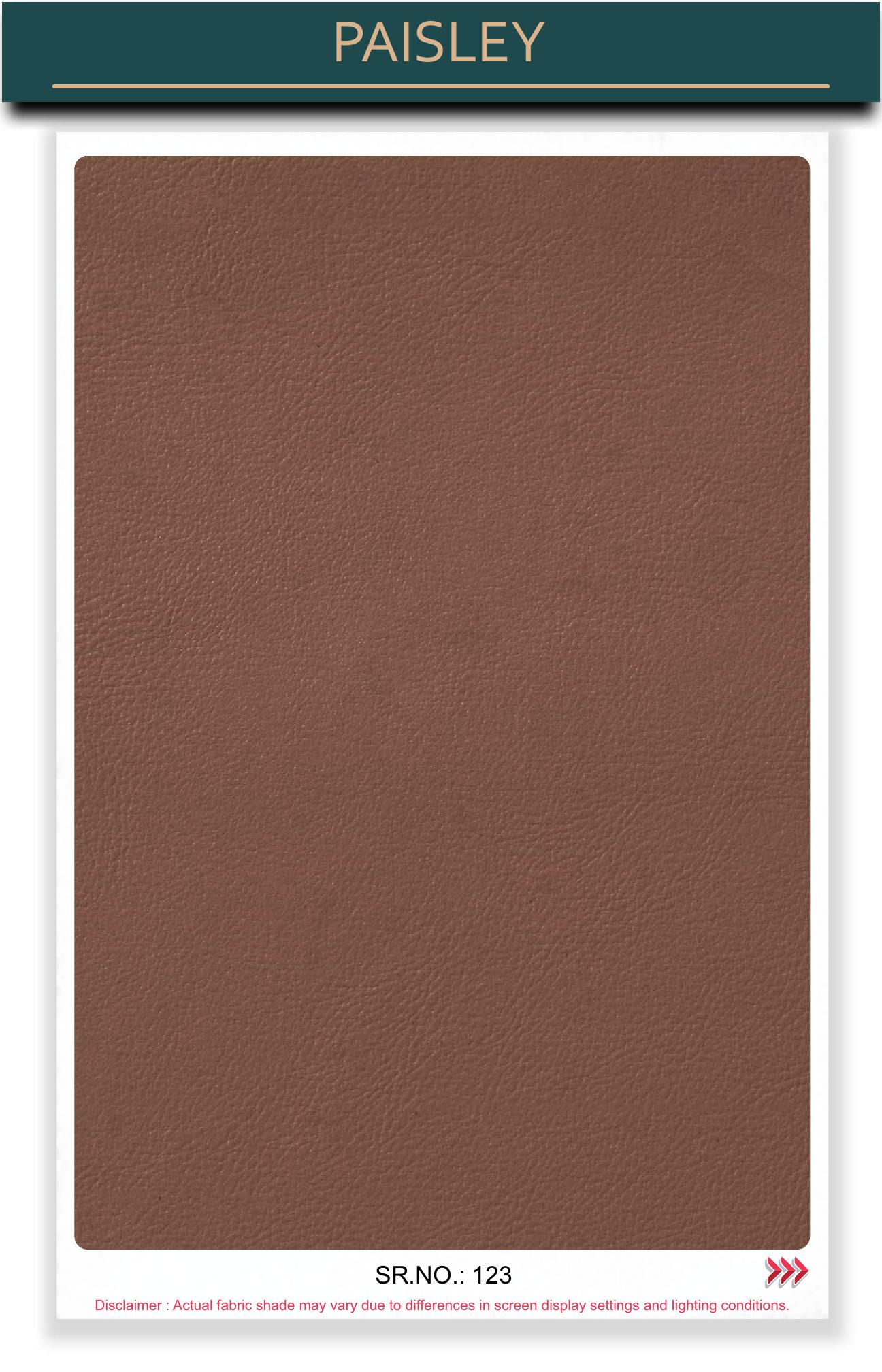 Paisley leather-touch fabric board, serial 123