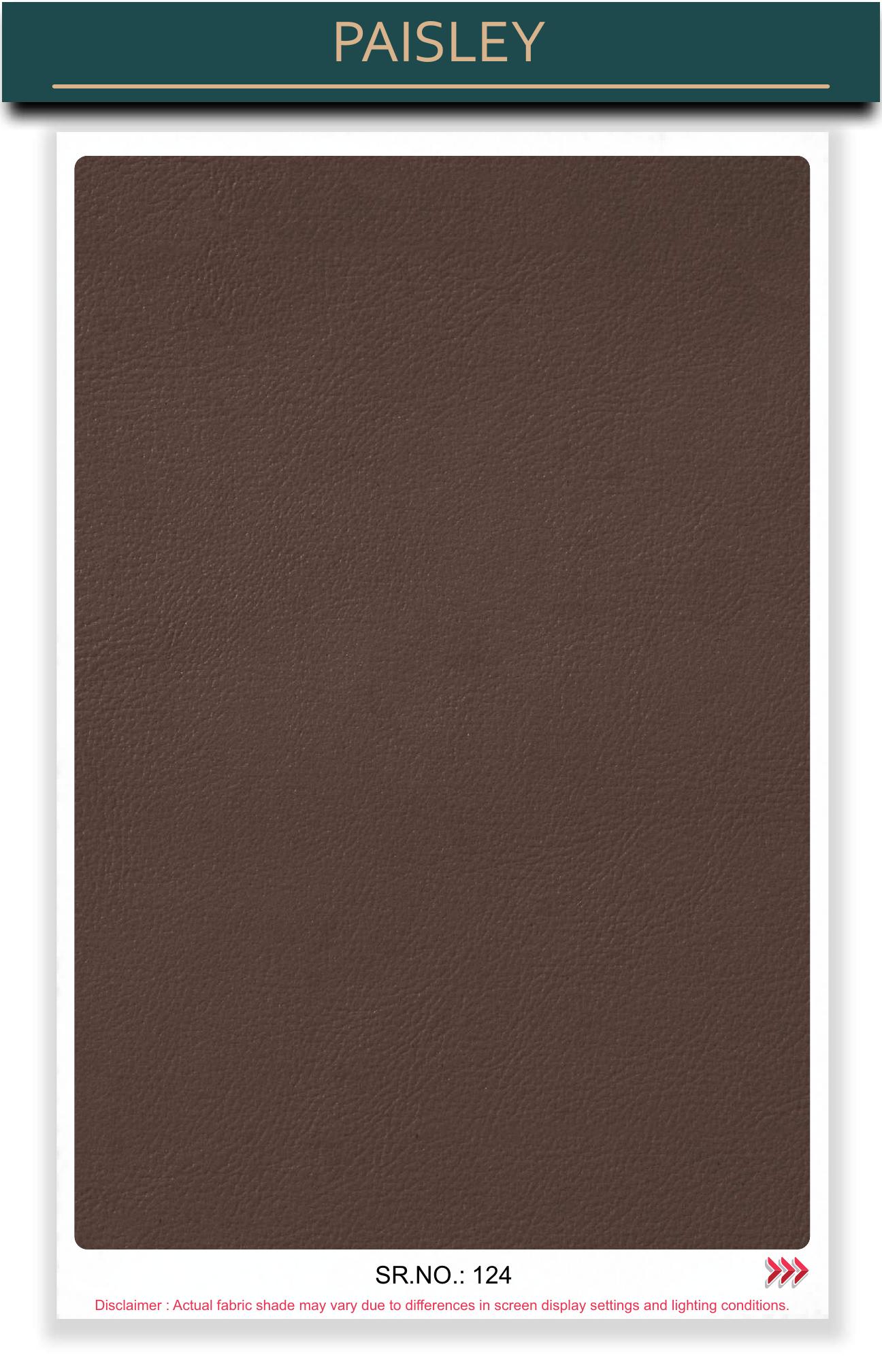 Paisley leather-touch fabric board, serial 124